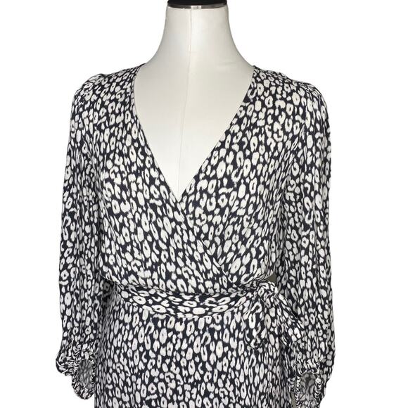 IRO Zanaka Leopard-Print Jersey Maxi Wrap Dress size 36/Small - Picture 7 of 16